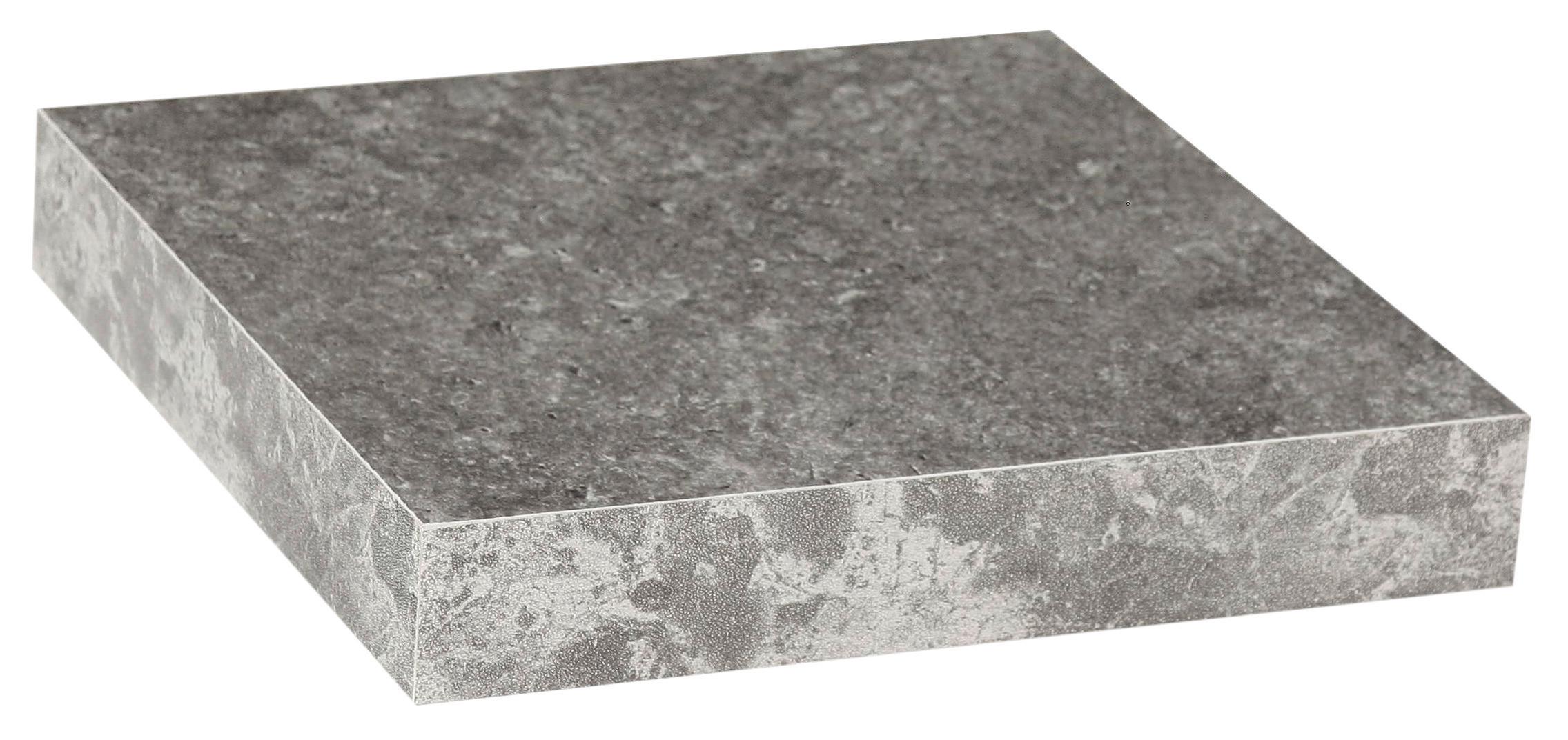 Wandboard Simple B: 23,5 cm Betonoptik - Grau, MODERN, Holzwerkstoff (23,5/3,8/23,5cm)