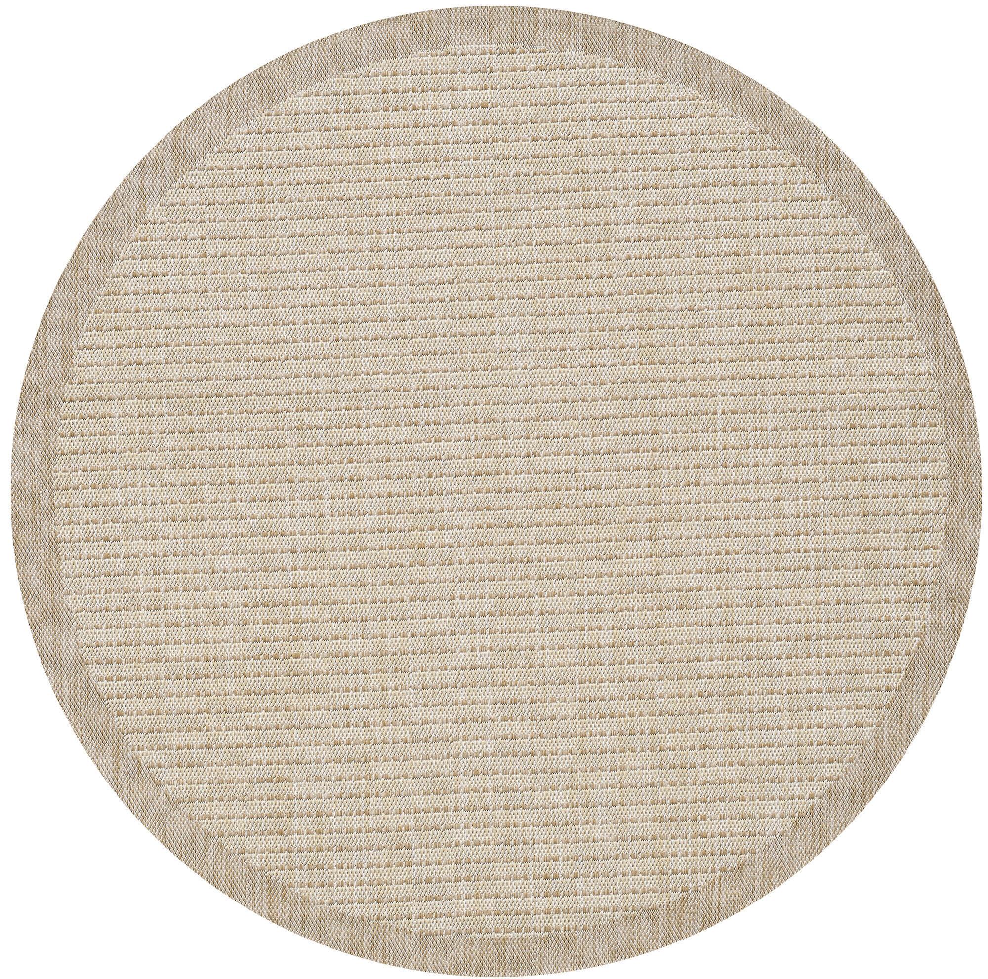 Outdoor-Teppich Giza beige 120 cm, In- & Outdoor - Beige, Basics, Textil (120cm) - Ayyildiz 
