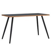 Schreibtisch Salia Anthrazit/Eiche Dekor L: 138cm - Honigeiche/Anthrazit, Design, Holzwerkstoff/Metall (138/80/70cm) - MID.YOU