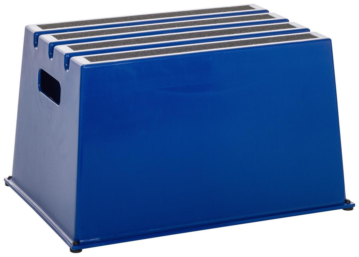 Tritthocker Tio-E1 - Blau, Basics, Kunststoff (52,5/31/37,5cm) - MID.YOU