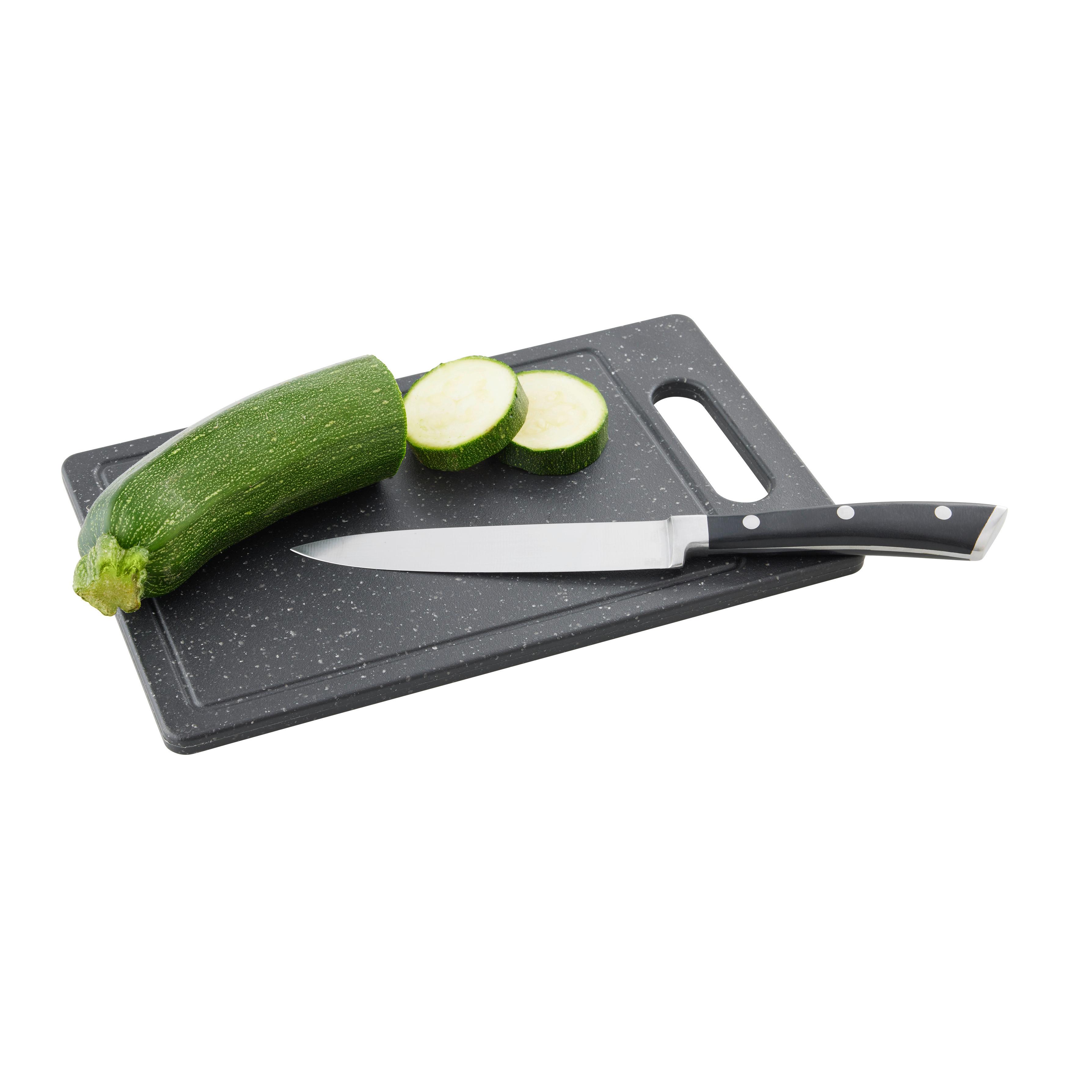 Kuchyňské prkénko MICHAEL - S - černá, Moderní, plast (25,2/15,2/1cm) - Mömax