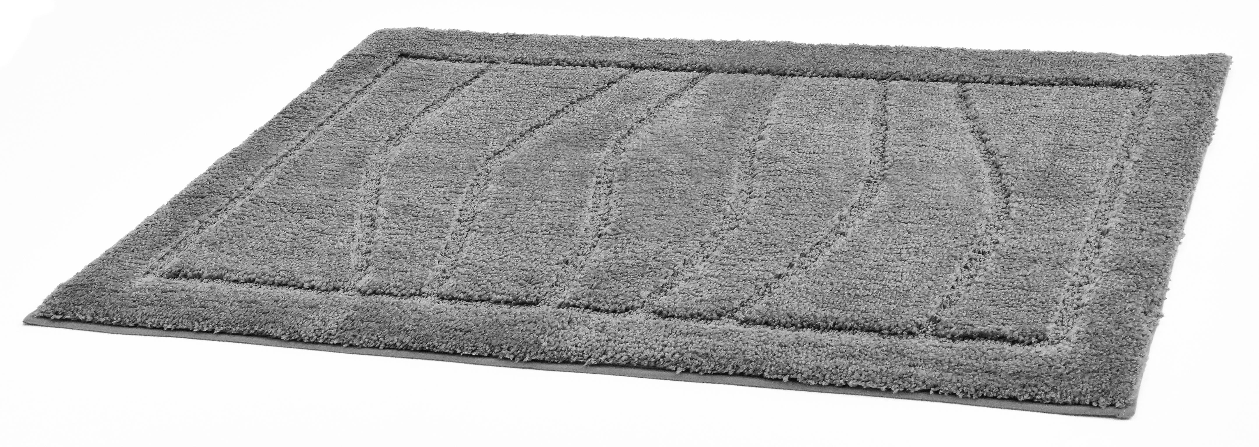 Badematte Lasse Graphit 60x100 Cm Rutschhemmend - Graphitfarben, ROMANTIK / LANDHAUS, Textil (60/100cm) - James Wood