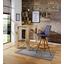 Barhocker Candy Stoff Anthrazit - Anthrazit/Naturfarben, MODERN, Holz/Textil (49/113,5/56cm) - Ombra Barhocker Candy Stoff Anthrazit - Anthrazit/Naturfarben, MODERN, Holz/Textil (49/113,5/56cm) - Ombra