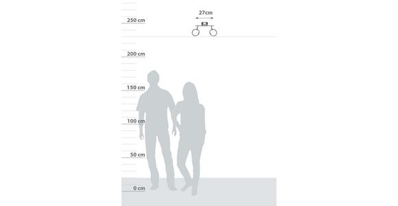 LED-Strahler Franz 2-Flammig verstellbar L: 27 cm - Chromfarben, Basics, Kunststoff/Metall (27cm) - Luca Bessoni