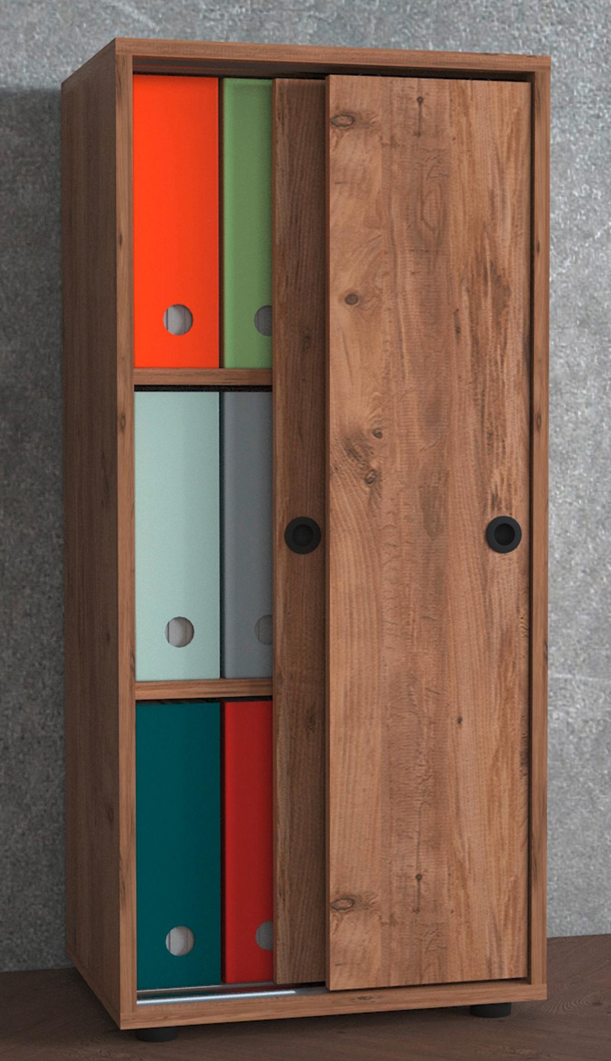 Aktenschrank Ulas Honigeiche Dekor B: 49 cm - Honigeiche, Design, Holzwerkstoff (49/109/38cm) - MID.YOU