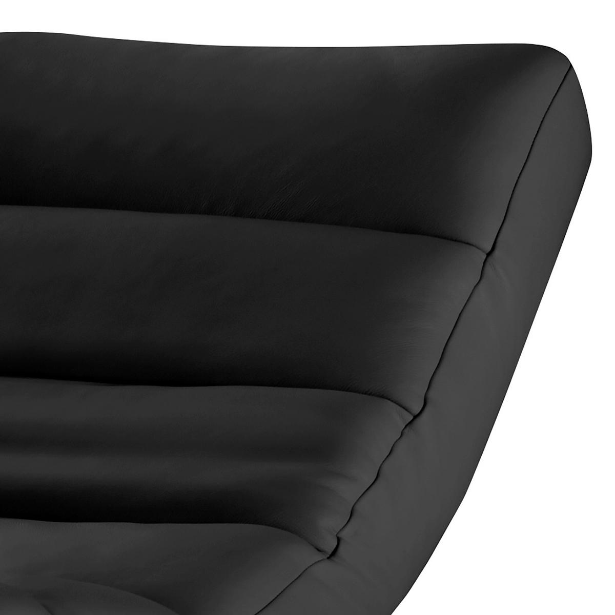 Relaxliege Swing Black Schwarz B: 65 cm - Schwarz, Design, Textil (65/65-95/171cm) - Livetastic