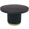 Couchtisch Uitgeest Schwarz/goldfarben, 60 Cm - Goldfarben/Schwarz, MODERN, Holz (60/60/36cm) - MID.YOU