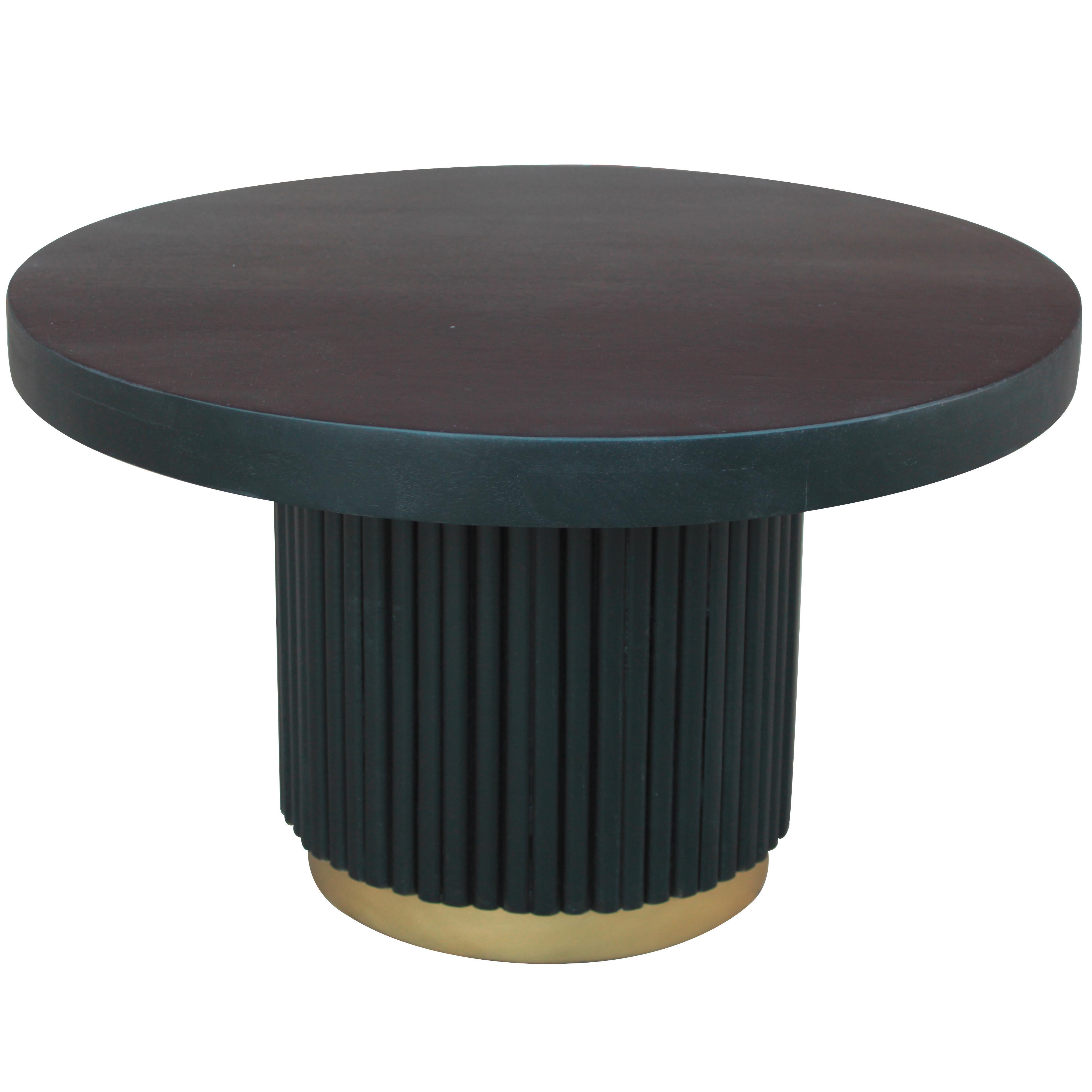 Couchtisch Uitgeest Schwarz/Goldfarben, 60 cm