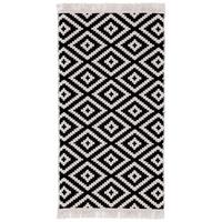 RUČNĚ TKANÝ KOBEREC Inaya 1, 80/150cm - bílá/antracitová, Moderní, textil (80/150cm) - Mömax