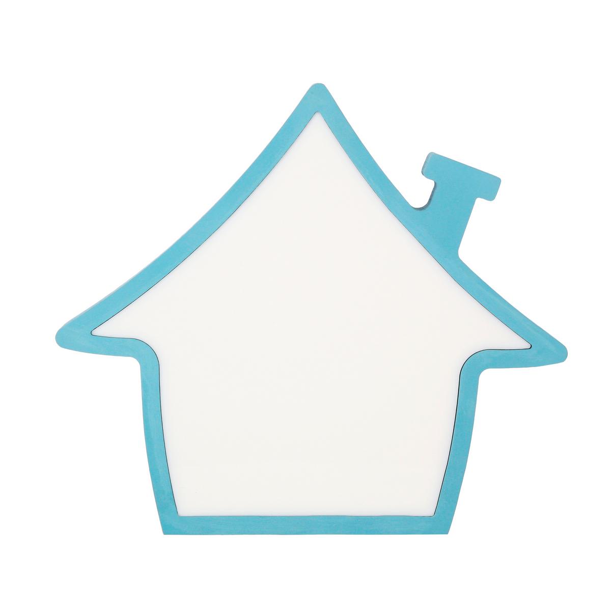 Kindertischleuchte 41-11800 House - Blau, Basics, Holzwerkstoff/Kunststoff (27/3.5/24cm)