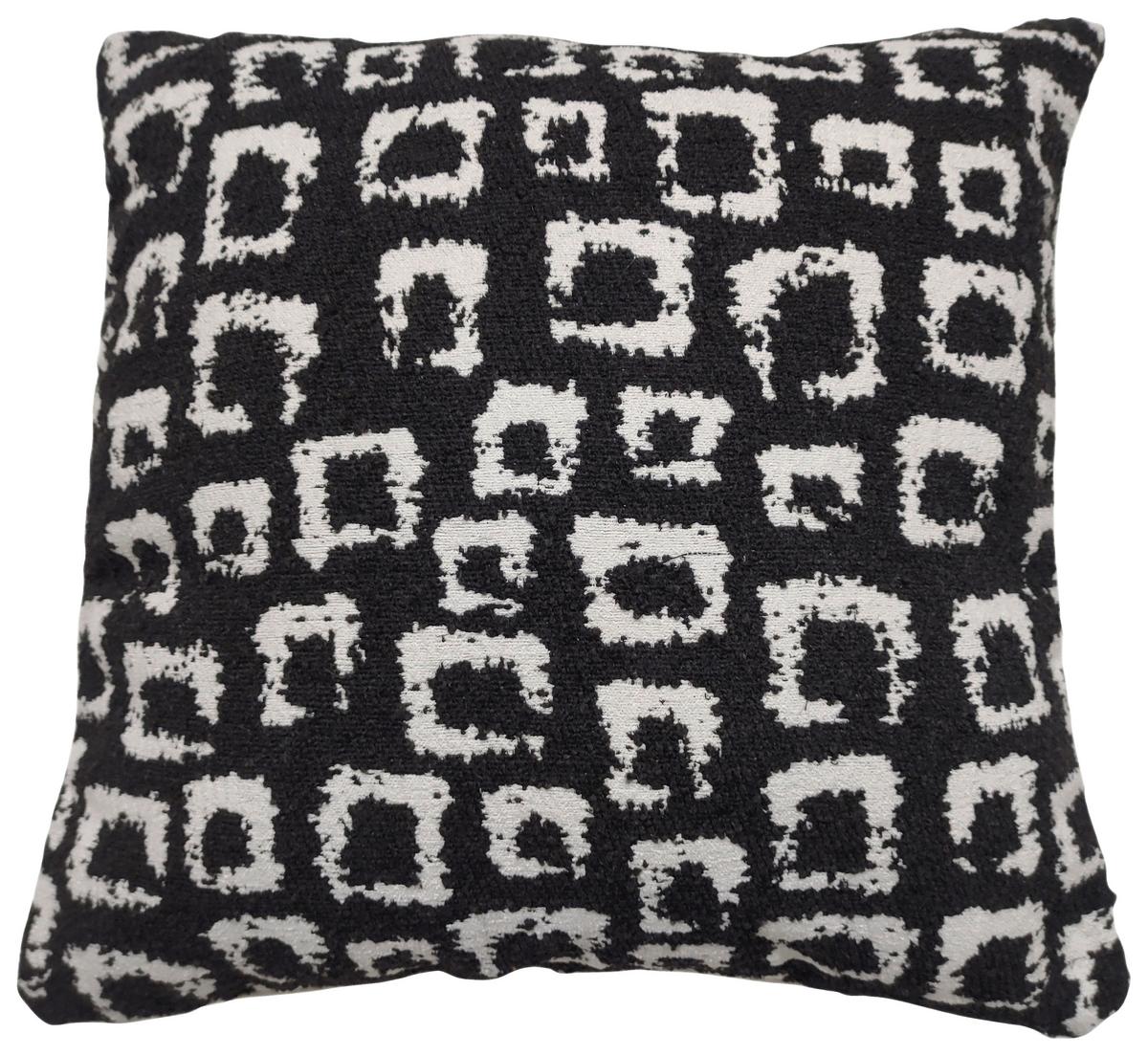 Díszpárna Jacky Kb. 45/45cm - fekete/fehér, Modern, textil (45/45cm) - Luca Bessoni