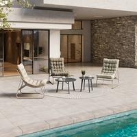 Gartenbeistelltisch Amelia - Schwarz, MODERN, Metall (70/50/40/45/70/50cm) - Luca Bessoni