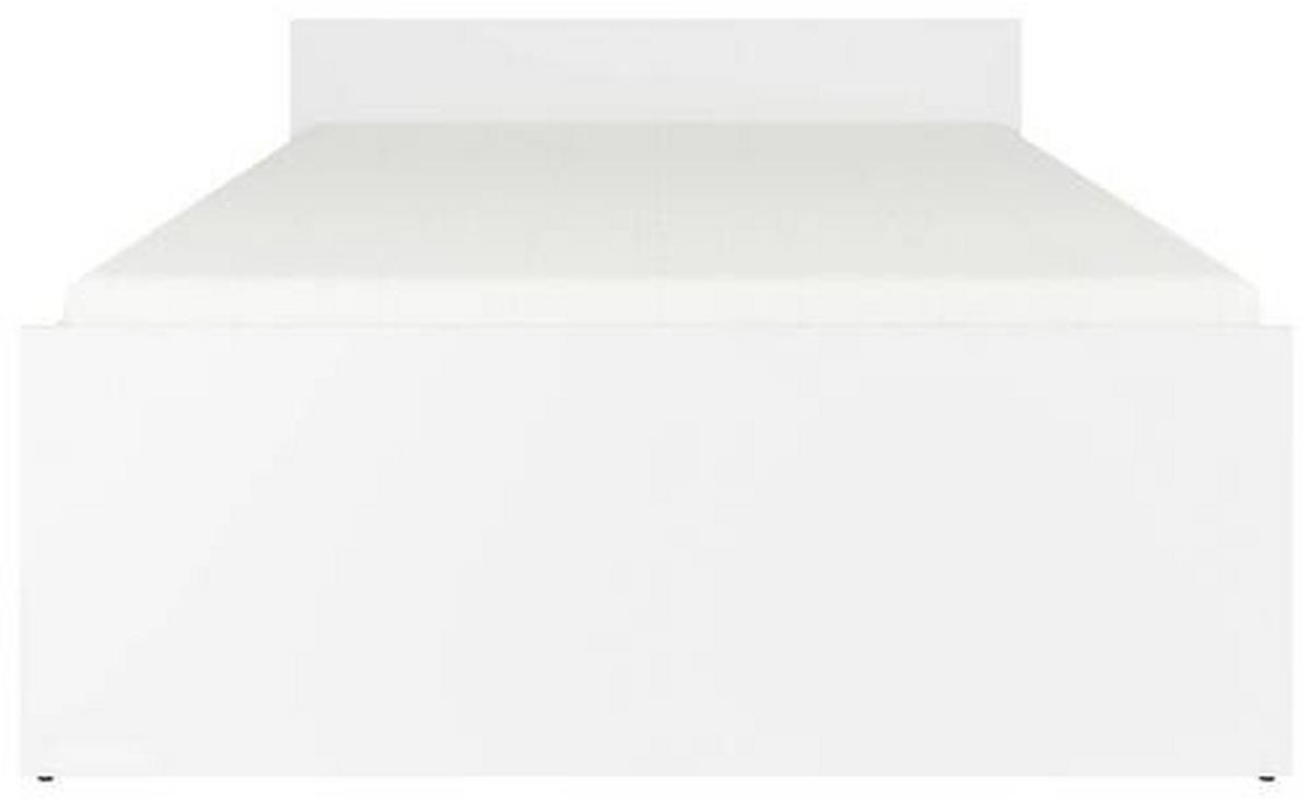 Bett Nepo Plus - Weiß, MODERN, Holz/Holzwerkstoff (120/200cm) - MID.YOU