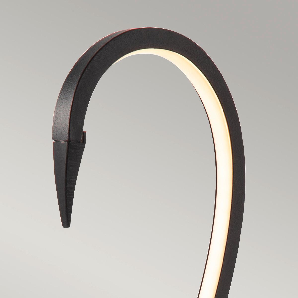 LED-Tischleuchte Flamingo-Tl-Blk - Schwarz, Trend (15/50cm) - Elstead Lighting