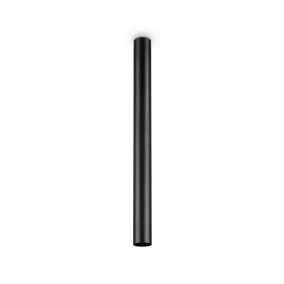 Led-deckenleuchte Ø 6 Cm 1-Flammig Zylindrisch - Schwarz, KONVENTIONELL, Metall (6/75cm) - Ideal Lux