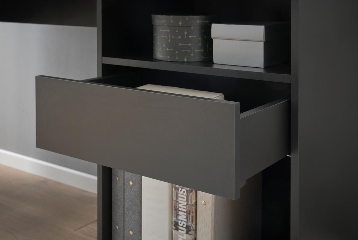 Gaming Tisch Bc 3155 Schwarz B: 110-150 Cm - Schwarz, Design, Holzwerkstoff (110/150/74/50cm) - MID.YOU