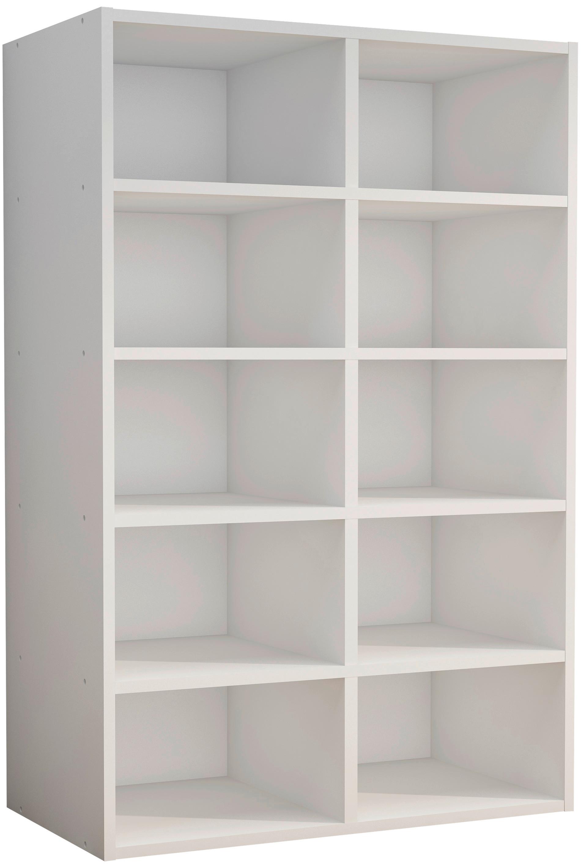 Schuhregal Hinsol Weiß, 55 cm