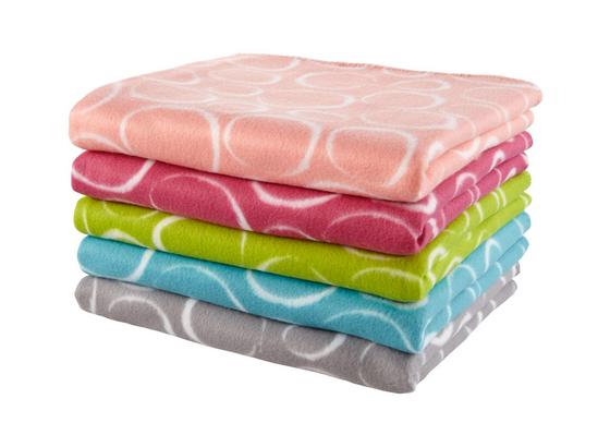 Fleecedecke Maria - Blau/Pink, KONVENTIONELL, Textil (130/150cm) - Ombra Fleecedecke Maria - Blau/Pink, KONVENTIONELL, Textil (130/150cm) - Ombra