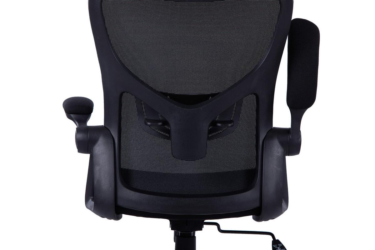 Bürostuhl Flex mit Armstützen Schwarz bis 110 kg - Schwarz, KONVENTIONELL, Kunststoff/Textil (62/95 - 103/58,5cm) - MID.YOU