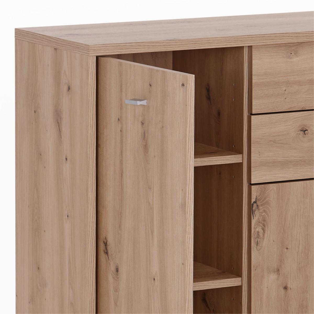 Kommode B: 74 cm 4-You New Eiche Artisan Dekor - Eiche Artisan, MODERN, Holzwerkstoff (74/85,4/34,6cm)