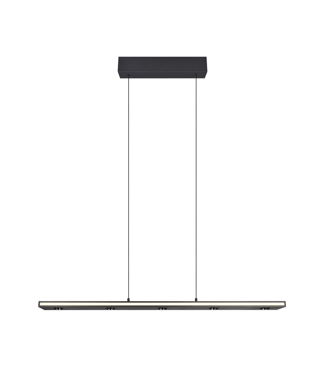 LED-Pendelleuchte 353010132 Graham - Schwarz/Weiß, Design, Kunststoff/Metall (109/9/200cm) - Trio Leuchten