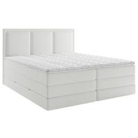 Boxspringbett mit Topper & Bettkasten 140x200 Swing - Weiß, Design, Holzwerkstoff/Textil (140/200cm) - MID.YOU