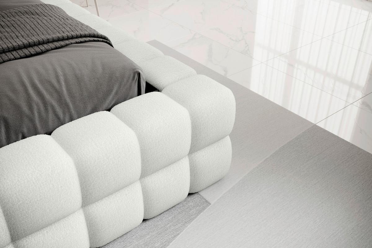 Polsterbett Dizzle Creme Lf: 180x200 Cm - Creme/Schwarz, MODERN, Holz/Textil (180/200cm) - MID.YOU