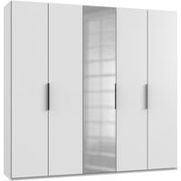 Drehtürenschrank B: 250 Cm Level Weiß - Weiß, MODERN, Holzwerkstoff (250/236/58cm) - MID.YOU