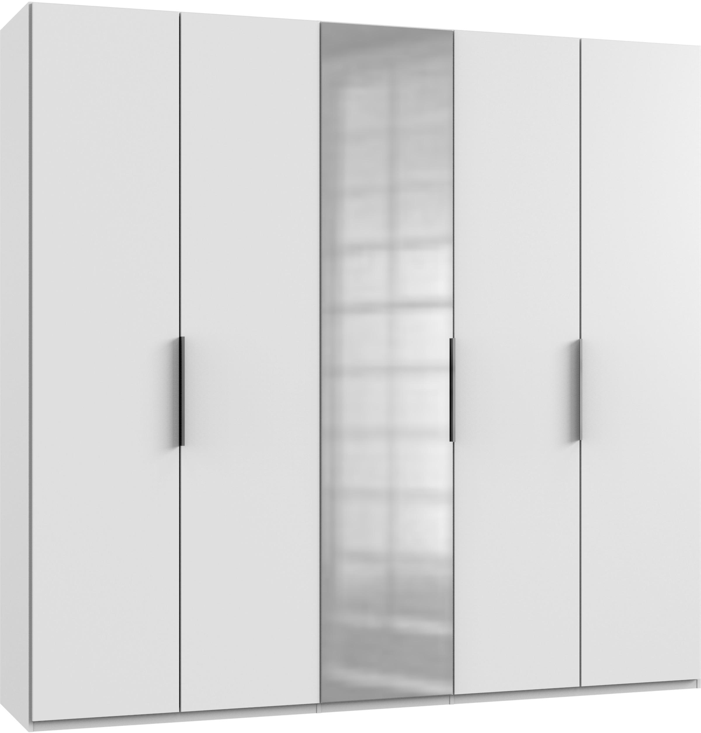 Drehtürenschrank B: 250 cm Level Weiß