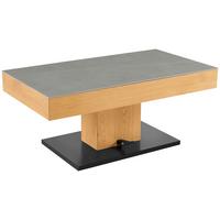Dohányzóasztal Kapstadt - tölgyfa színű/fekete, Modern, faalapú anyag/fa (110/46/60cm)