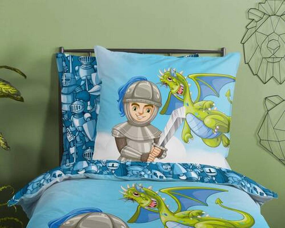 Jugendbettwäsche Knight Multicolor 135x200 cm - Multicolor, Design, Textil (135/200cm)