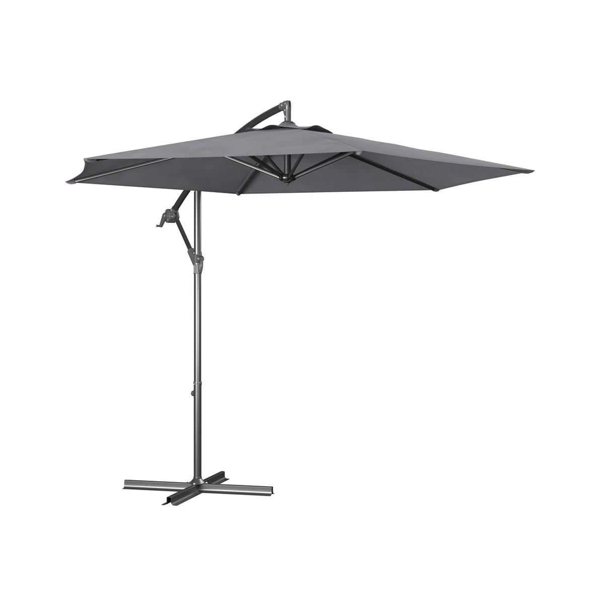 Sonnenschirm Carmen - Dunkelgrau, Trend, Textil/Metall (292cm) - Beldano