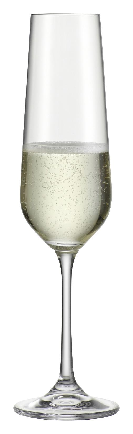 Sklenice Na Sekt Norma - čiré, Moderní, sklo (0,22l) - Bohemia