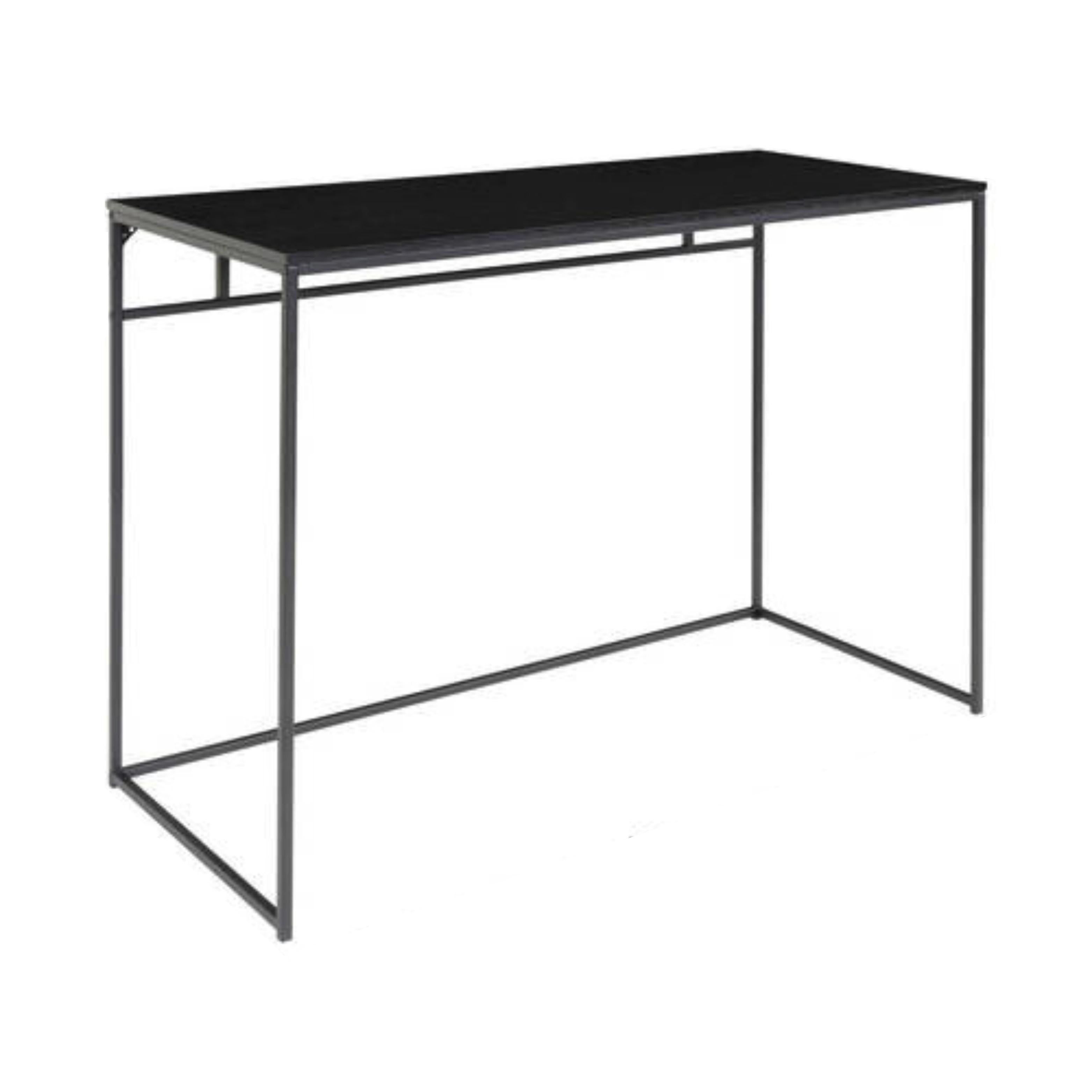 Schreibtisch Vita Schwarz B: 100 cm - Schwarz, MODERN, Holzwerkstoff/Metall (100/45/75cm) - MID.YOU
