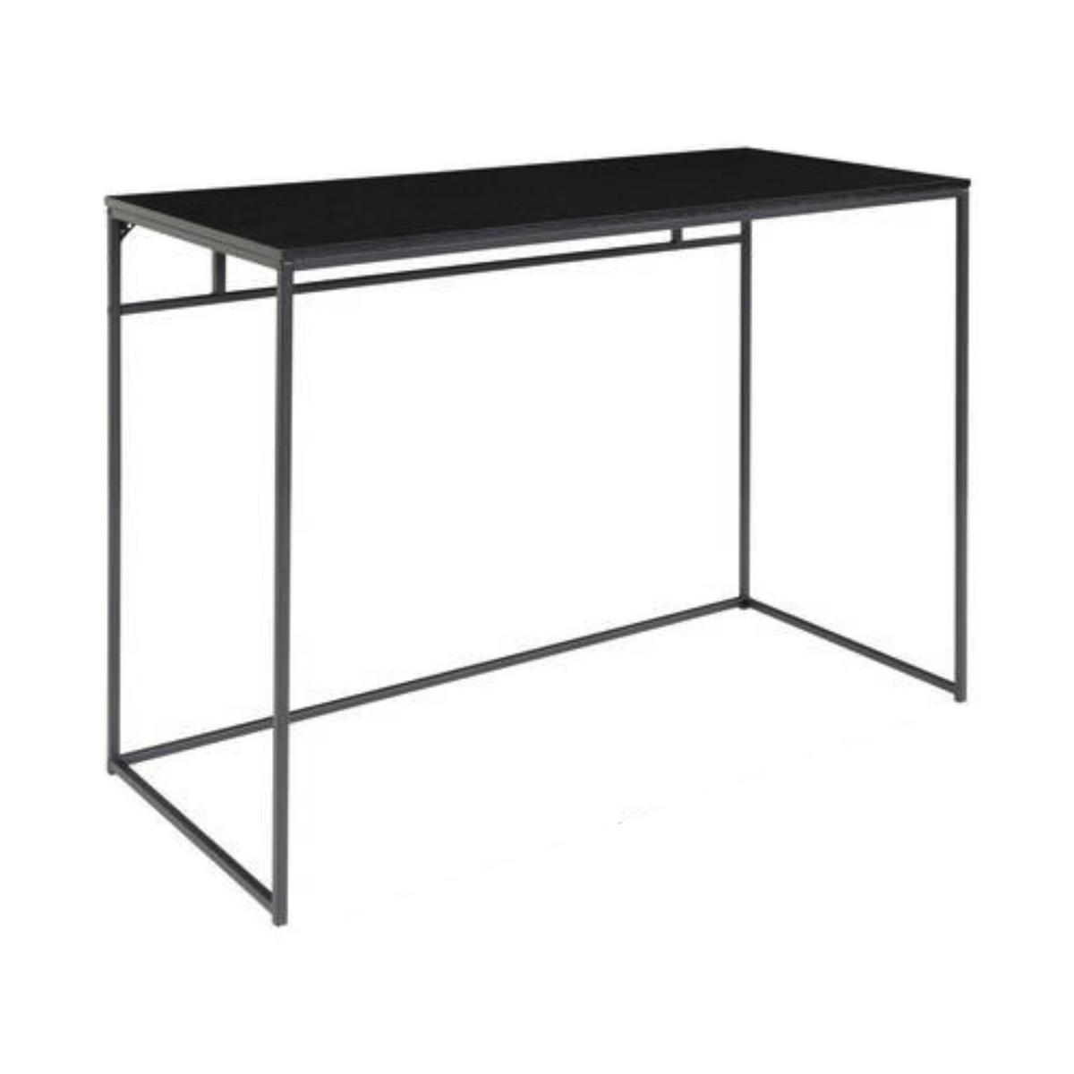 Schreibtisch Vita Schwarz B: 100 cm - Schwarz, MODERN, Holzwerkstoff/Metall (100/45/75cm) - MID.YOU