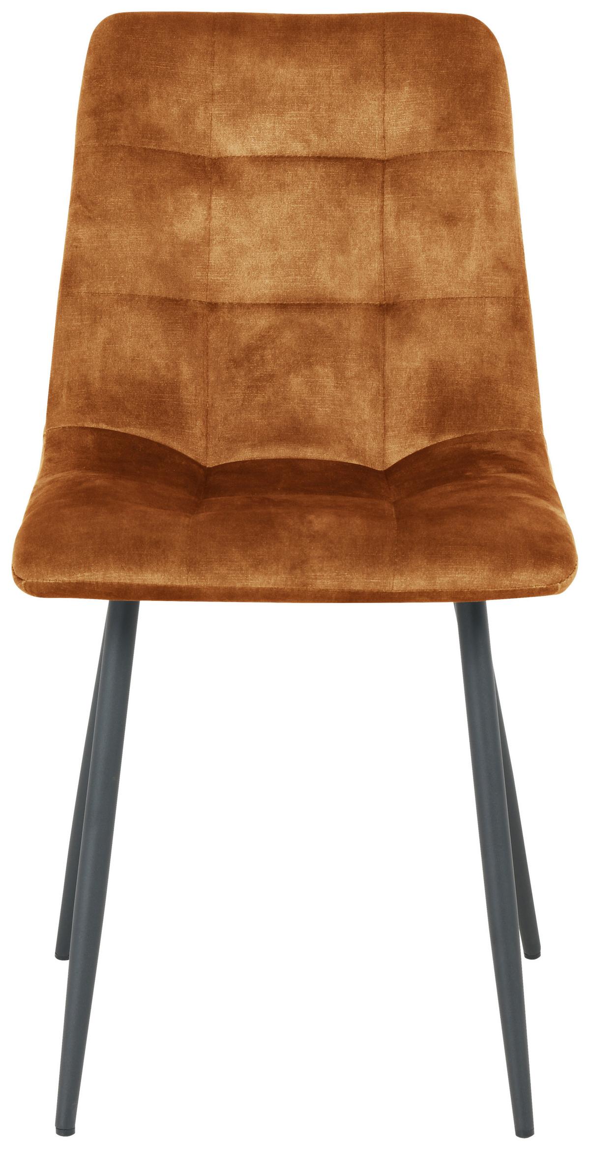 ČTYŘNOHÁ ŽIDLE LECH - černá/barvy zlata, Konvenční, kov/dřevo (45/88/55cm)