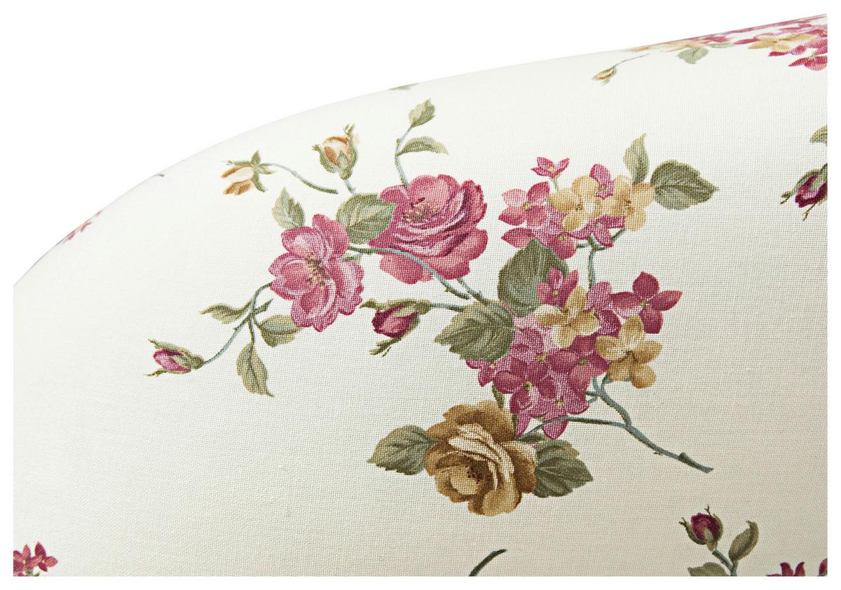 Recamiere Corona Rot/Beige, Blumen Design - Beige/Rot, Design, Textil (191/83/81cm) - Max Winzer