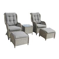 Gartenset Vikelund - Grau, KONVENTIONELL, Holz - Gardenson