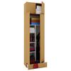 Víceúčelová skříň VANDOL, nástavba se zásuvkou - černá/barvy stříbra, Moderní, kompozitní dřevo/plast (70/238/39cm) - MID.YOU