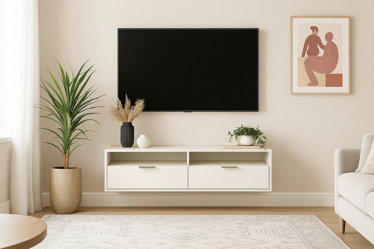 Lowboard Calmo Weiß B: 140 Cm - Weiß, Design, Holzwerkstoff (140/35/33cm) - Livetastic