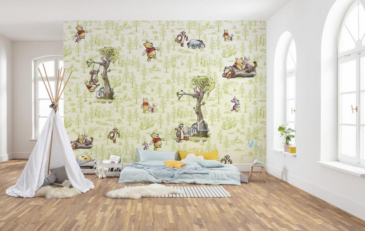 Fototapete Winnie The Pooh Friends - Multicolor, Trend, Textil (300/280cm)