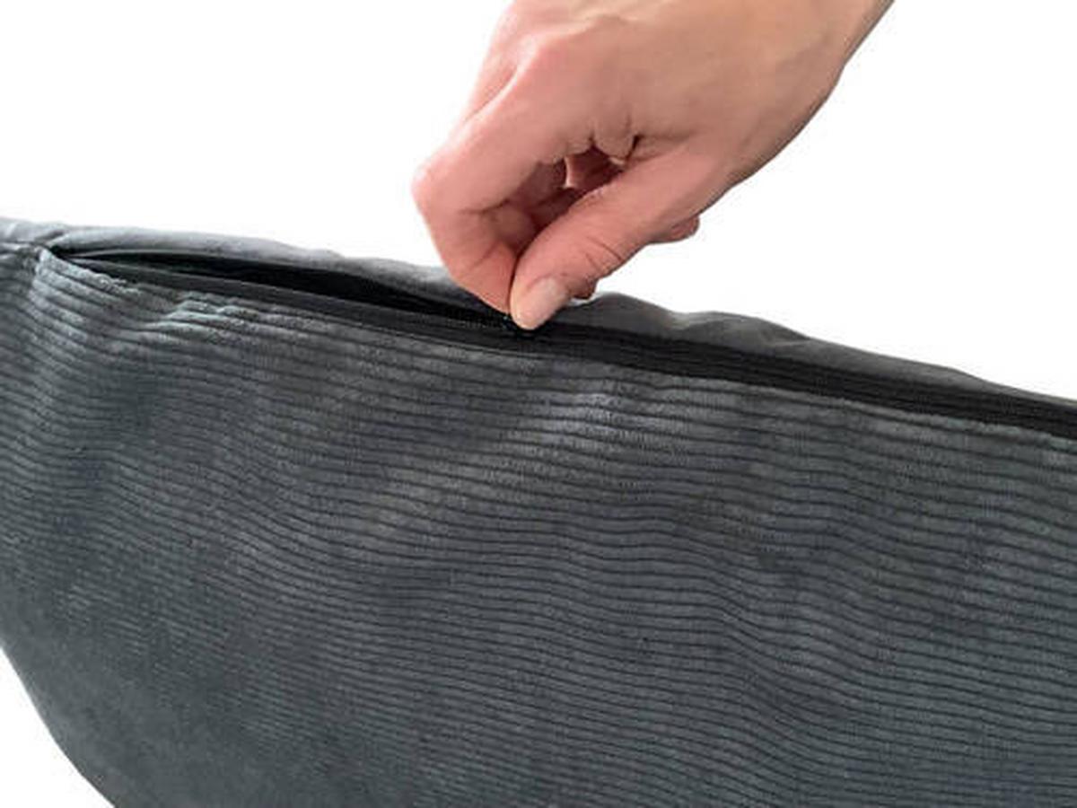 Hundebett Milow Anthrazit L: 70 Cm - Anthrazit, KONVENTIONELL, Textil (70/49/15cm)