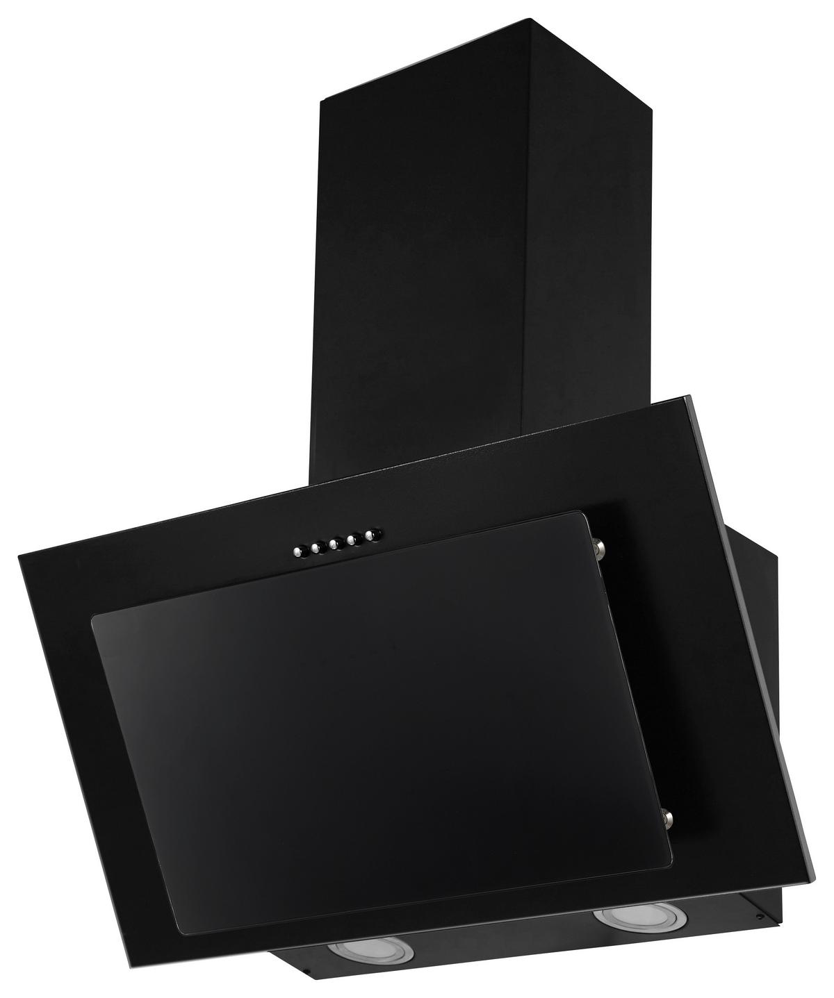 Küchenblock Capri Schwarz/Eiche Dekor B: 280 cm - Schwarz/Eiche Artisan, Basics, Glas/Holzwerkstoff (280cm) - MID.YOU