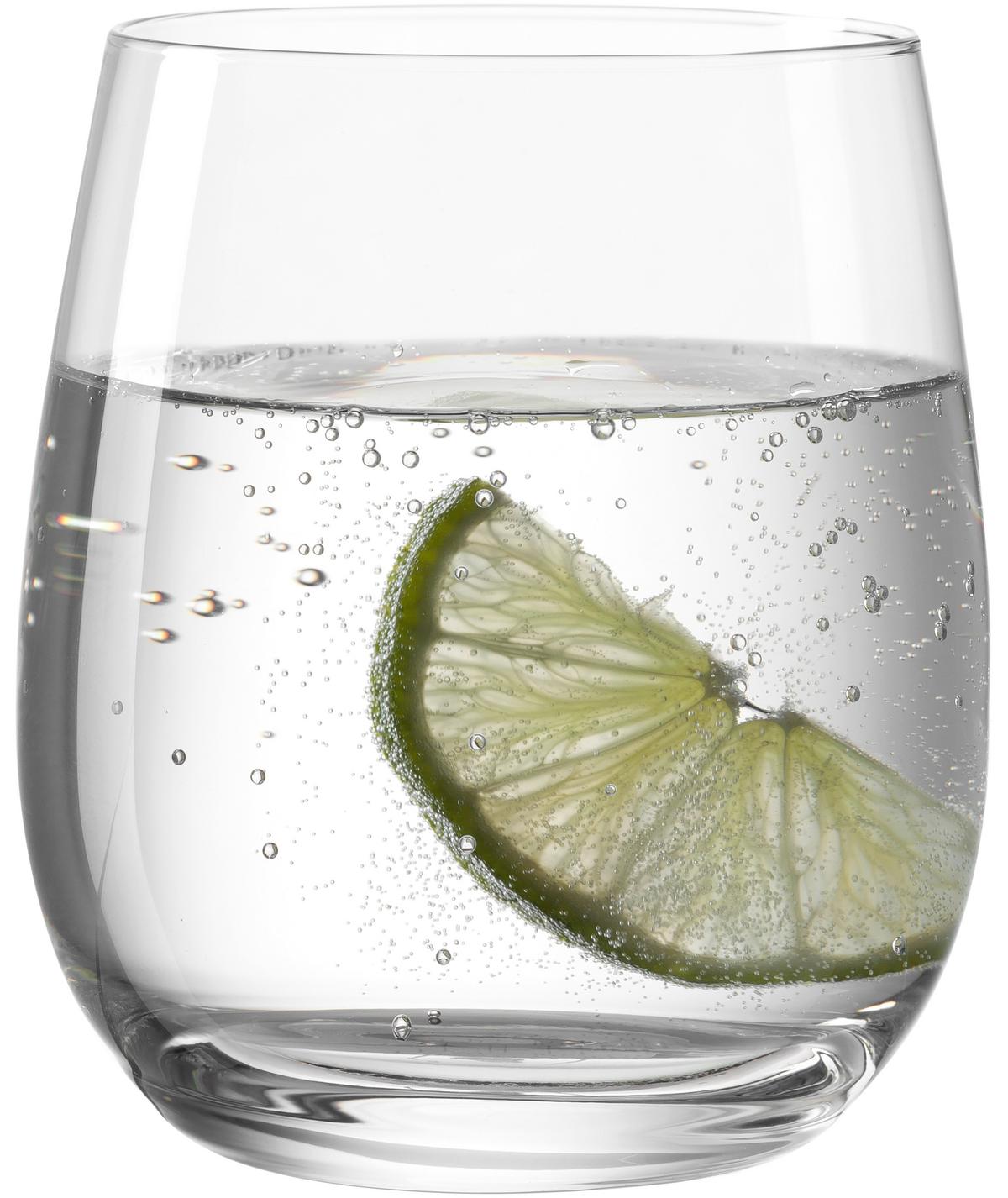 Gläserset Transparent B: 8,40 cm - Transparent, KONVENTIONELL, Glas (8,40/9,40/8,40cm) - Leonardo