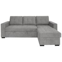 Sedací souprava TURIN, světle šedá - černá/světle šedá, Design, kov/dřevo (239/87/160cm)