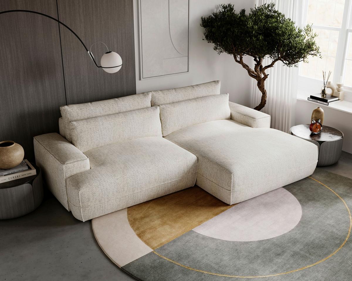 Fresh Beige S: 272x156 cm - Beige/Schwarz, Design, Textil (272/156cm) - Livetastic