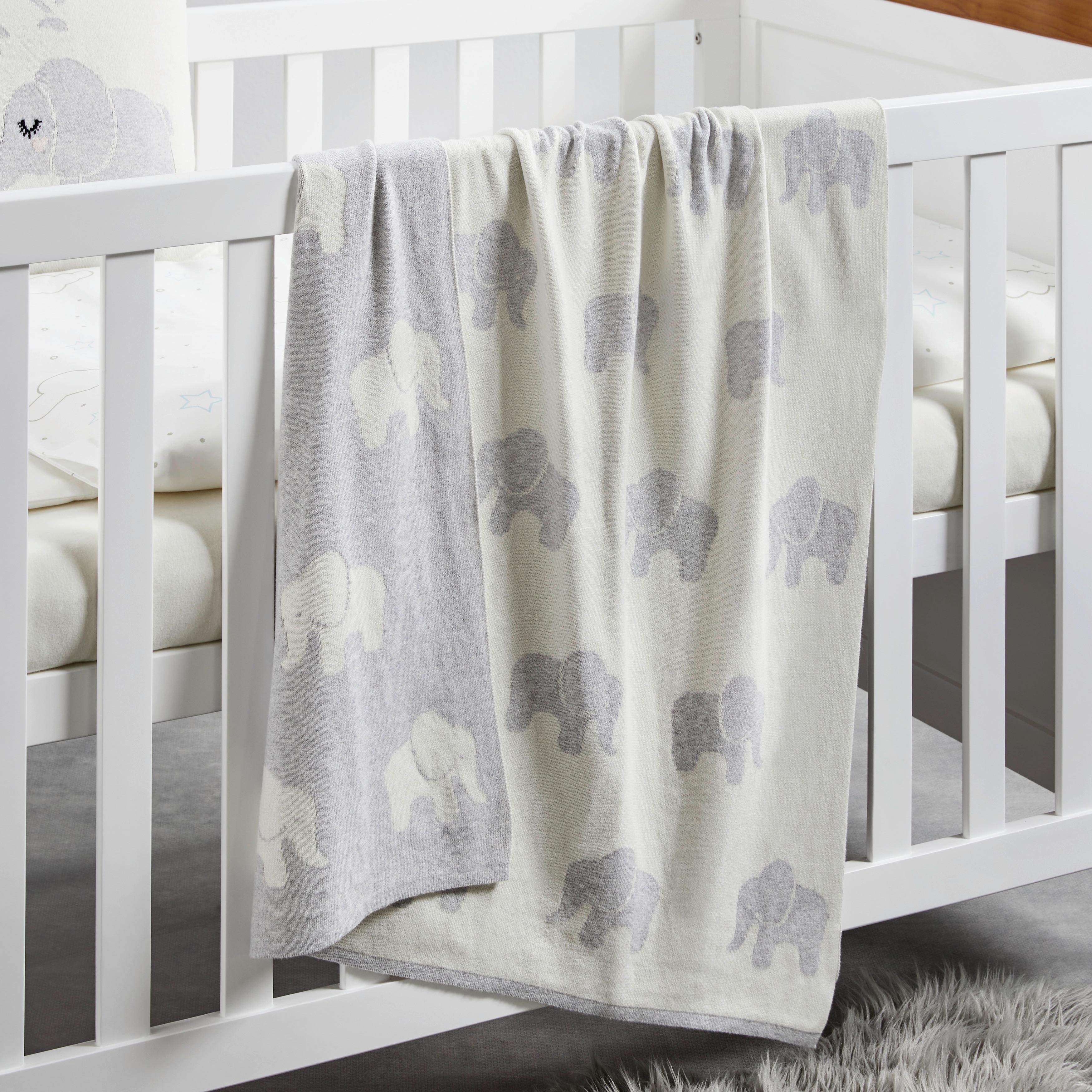 Prikrývka pre bábätko ELLY sivá/biela - sivá/biela, Modern, textil (80/100cm) - Bessagi Kids
