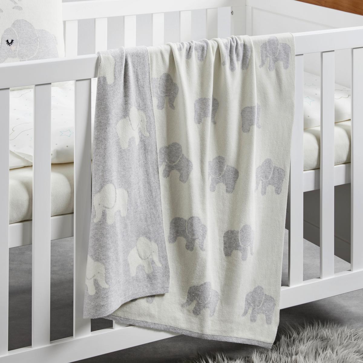 Prikrývka pre bábätko ELLY sivá/biela - sivá/biela, Modern, textil (80/100cm) - Bessagi Kids