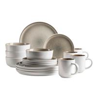 Kombiservice Lunaria 16-Teilig Steinzeug, Braun, 4 Personen - Braun, Basics, Keramik - Mäser