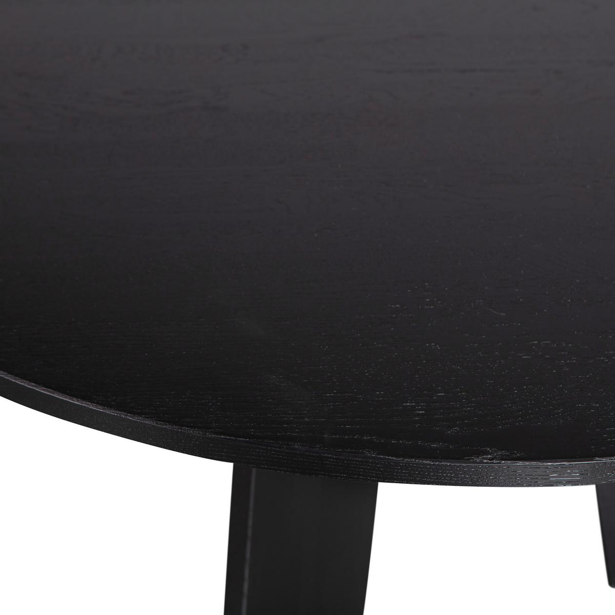 ESSTISCH Fries Schwarz L: 129cm - Schwarz, MODERN, Holz (129/129/75cm) - Livetastic